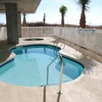 Outdoor pool right next to the beach