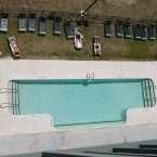 Top down pool view