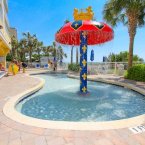 Oceanfront kiddie pool with Mushroom Fountain