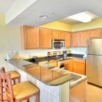 Bar style seating kitchen