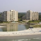 Sky view of resort