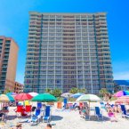 Beach view of Paradise Resort