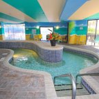 Well-maintained indoor lazy river