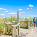 Beach access shower