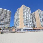 Beach view of the hotel