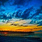 Garden City Pier at Sunset