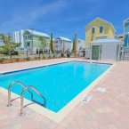 Outdoor pool at South Beach Cottages