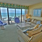 Living room with large ocean view