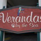 The Verandas by the sea sign