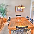 Tropical dining area